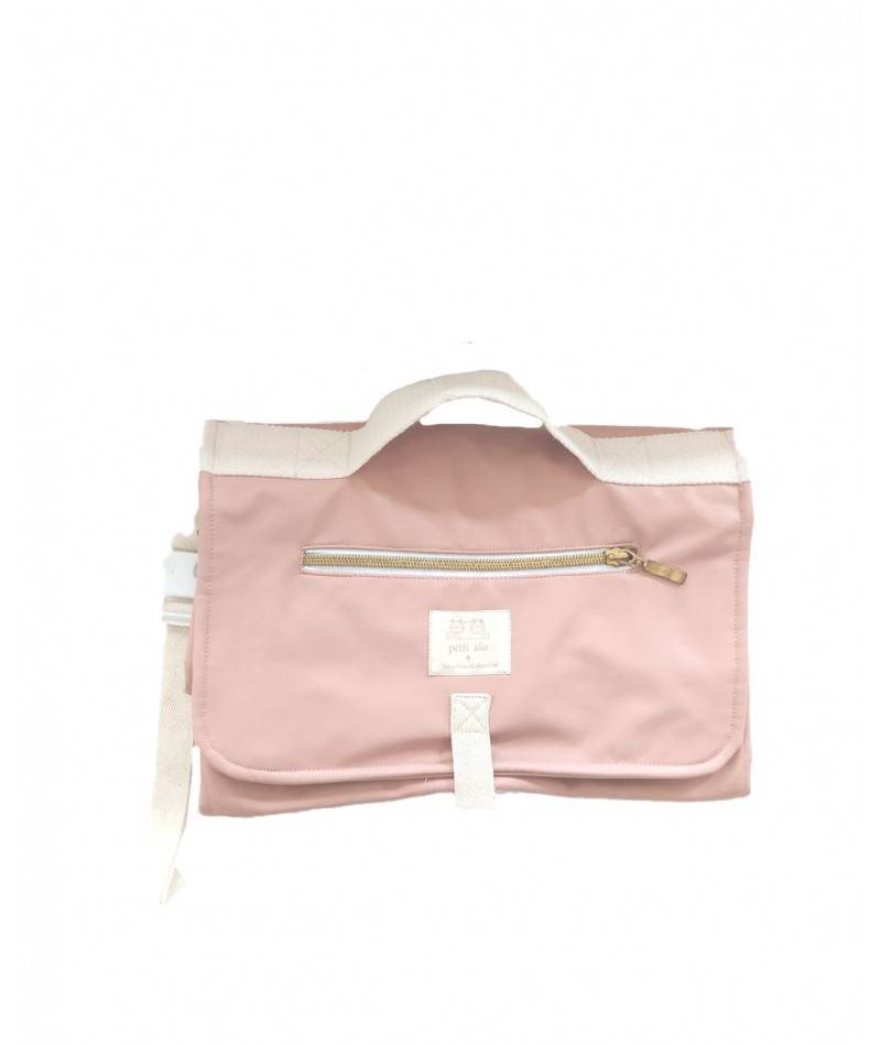 Cambiador de bebé portátil y plegable Pink Leather